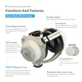 Gallery viewerに画像を読み込む, PetsEar DE-03 Serene Noise-Reduction Dog & Cat Earmuffs – Airplane Travel, Beige & Light Green Pet Headphones
